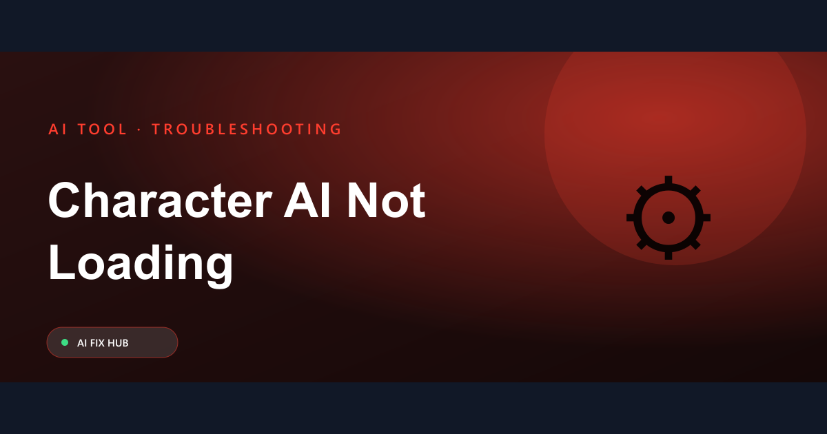 Character AI Not Loading Fix: Quick Solutions
