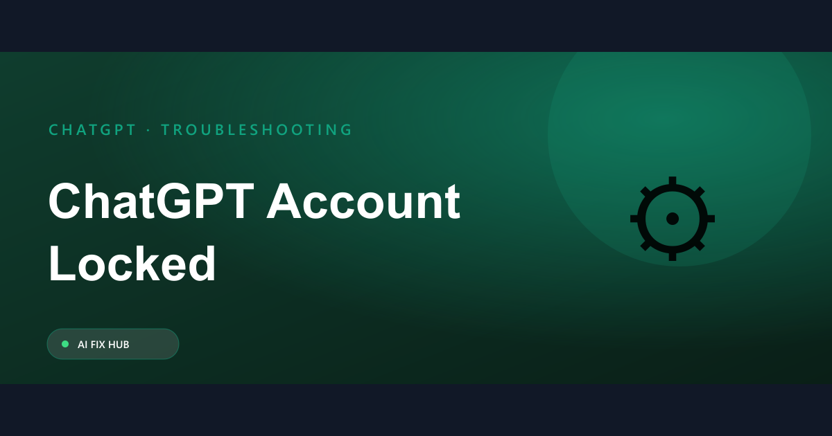 ChatGPT Account Locked Fix: Regain Access Now