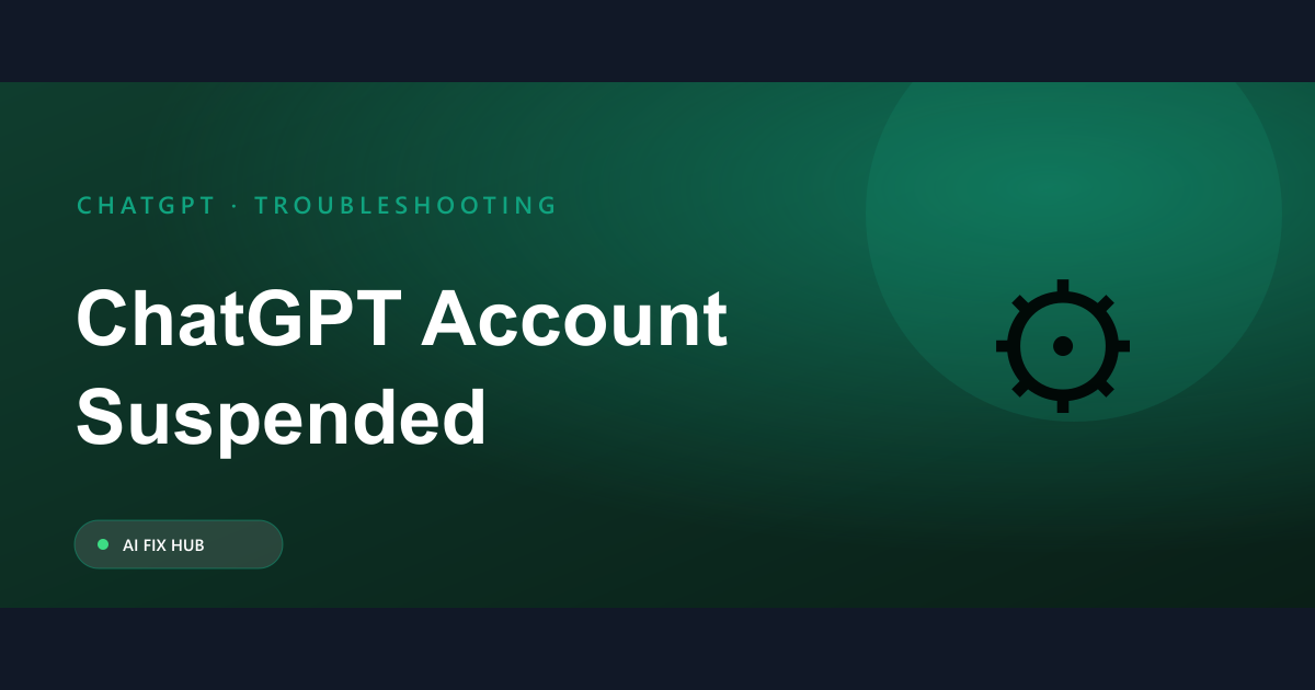ChatGPT Account Suspended Fix: Restore Access Now