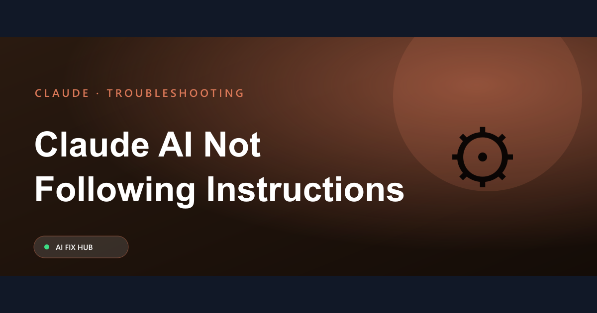 Claude AI Not Following Instructions Fix: A Guide