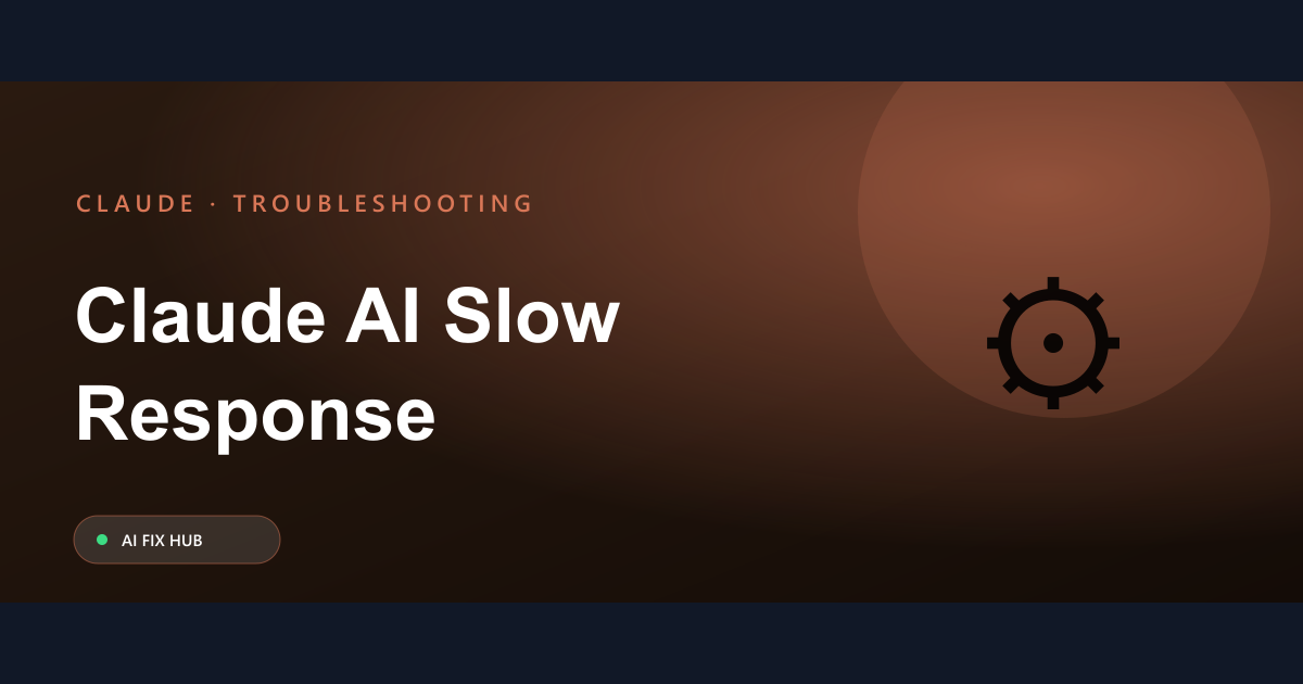 Claude AI Slow Response Fix: Get Faster Replies