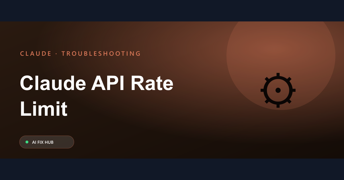 Claude API Rate Limit Fix: Practical Steps