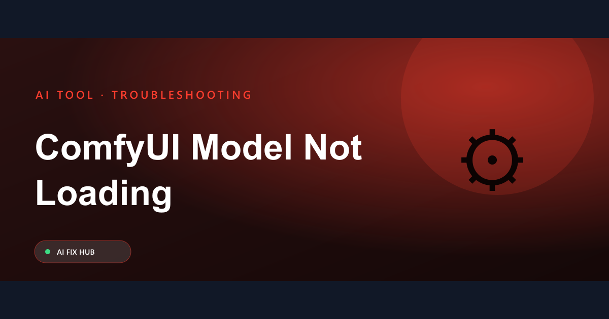 ComfyUI Model Not Loading Fix: A Practical Guide