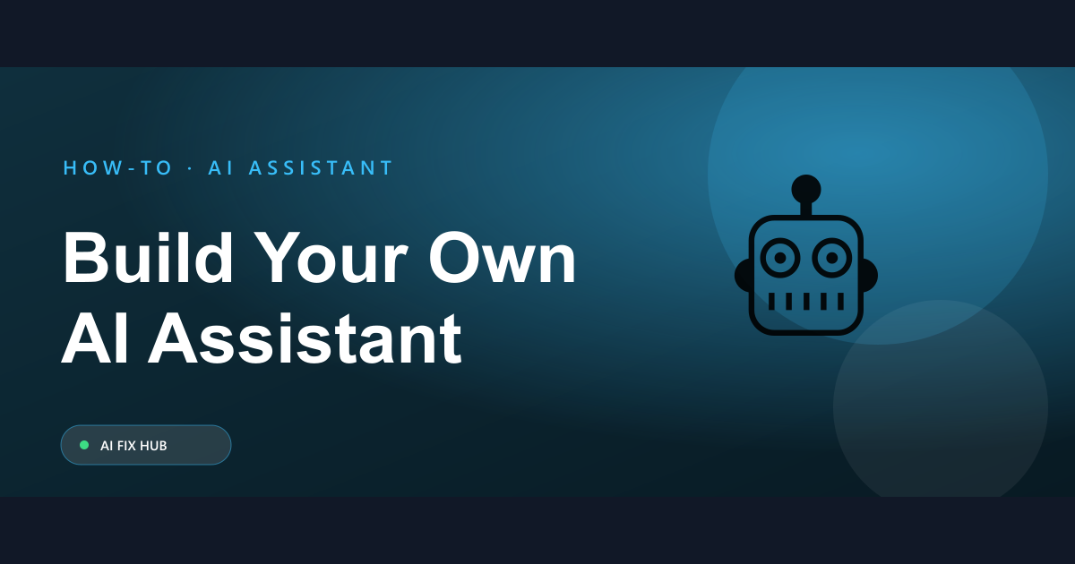 How to Build a Personal AI Assistant With Free Tools (Step by Step)