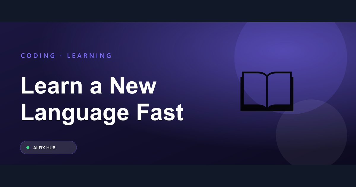 How to Use AI to Learn a New Programming Language Fast