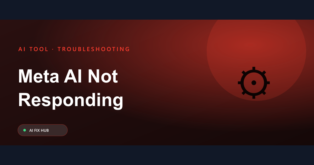 Meta AI Not Responding Fix: Quick Solutions