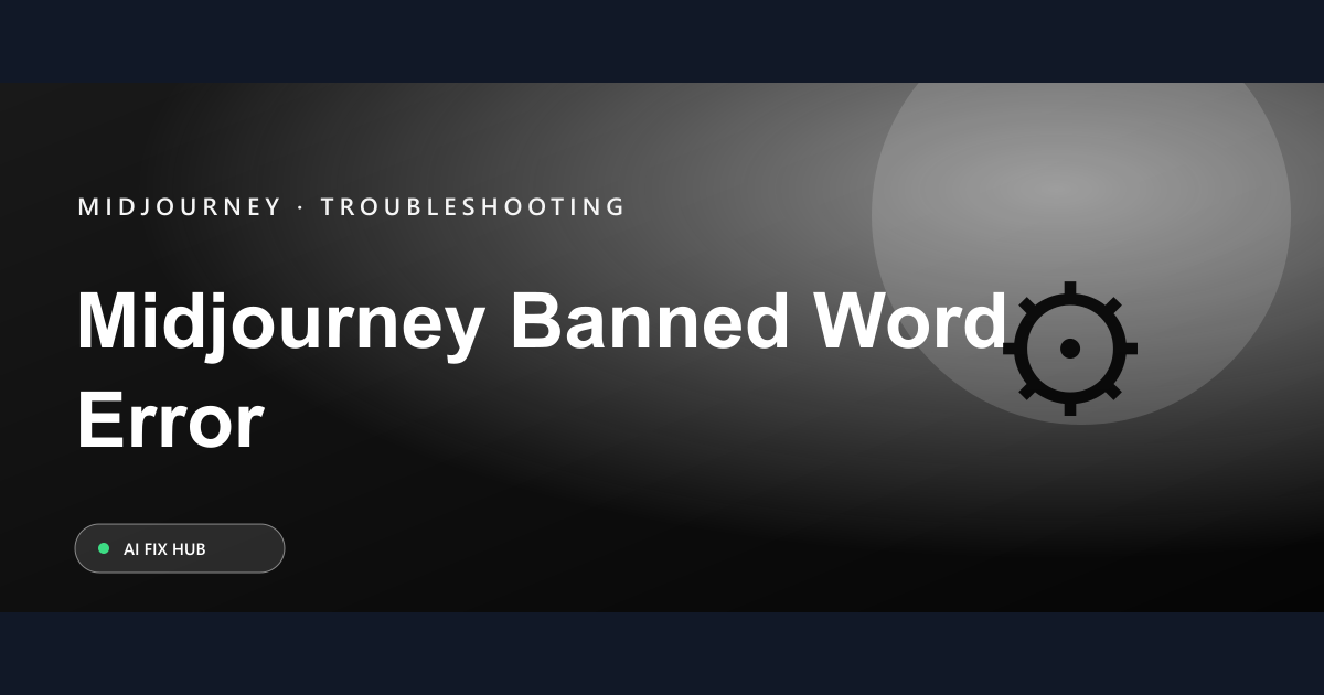 Midjourney Banned Word Error Fix: Resolve Image Generation Issues