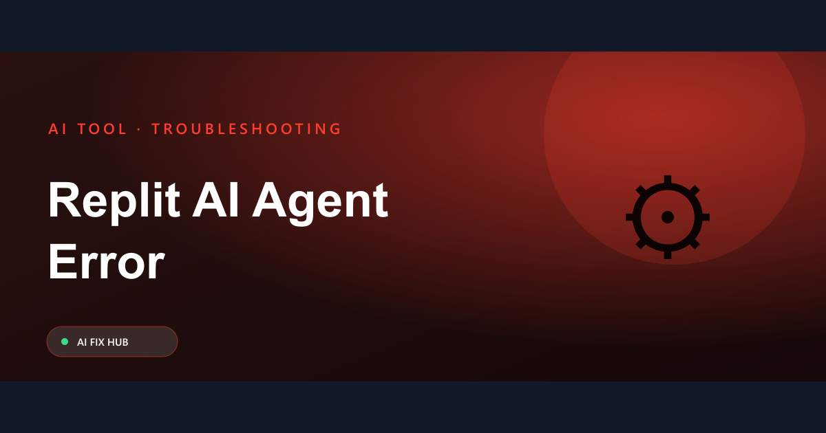 Replit AI Agent Error Fix: Quick Solutions