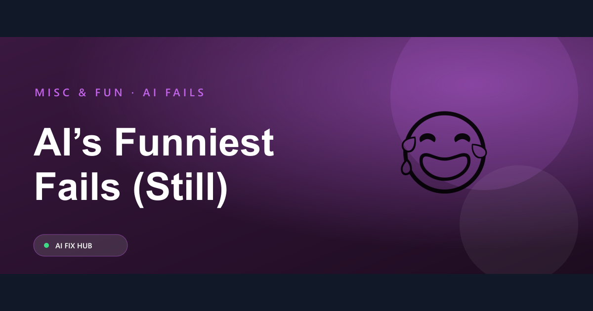 The Funniest Ways AI Still Gets Things Hilariously Wrong