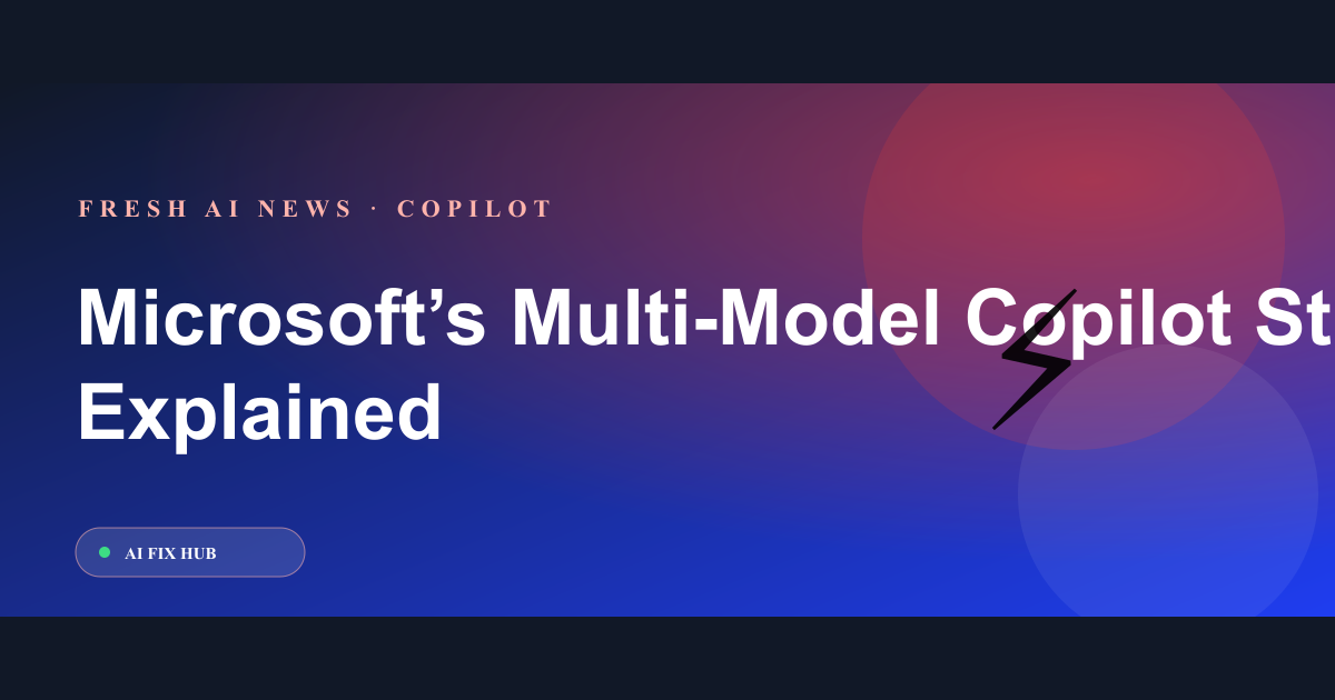 Microsoft’s Multi-Model Copilot Strategy Explained